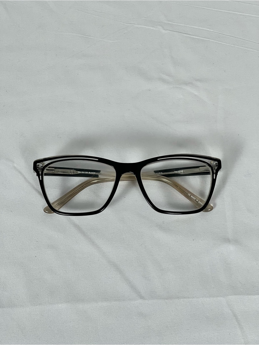 Wittnauer Classic Black Rectangular Eyeglass Frames
